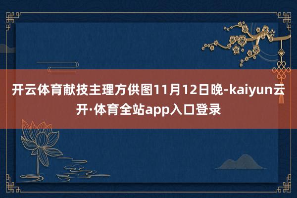 开云体育献技主理方供图11月12日晚-kaiyun云开·体育全站app入口登录